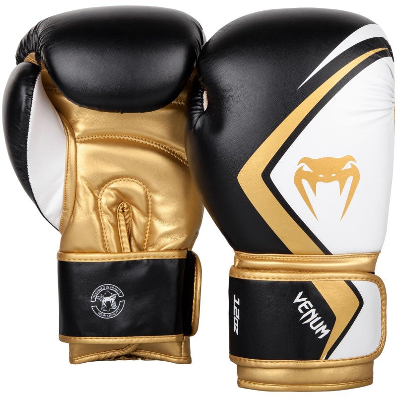 Contender 2.0 Boxing Gloves - Black/White-Gold